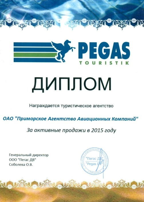    'Pegas Touristik'